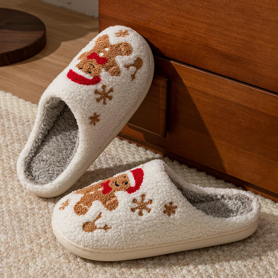 Women's Christmas Warm Indoor Slippers