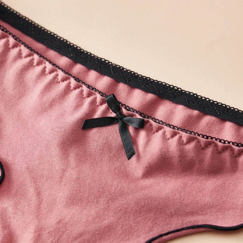 4-Piece Cotton Seamless Thong Set