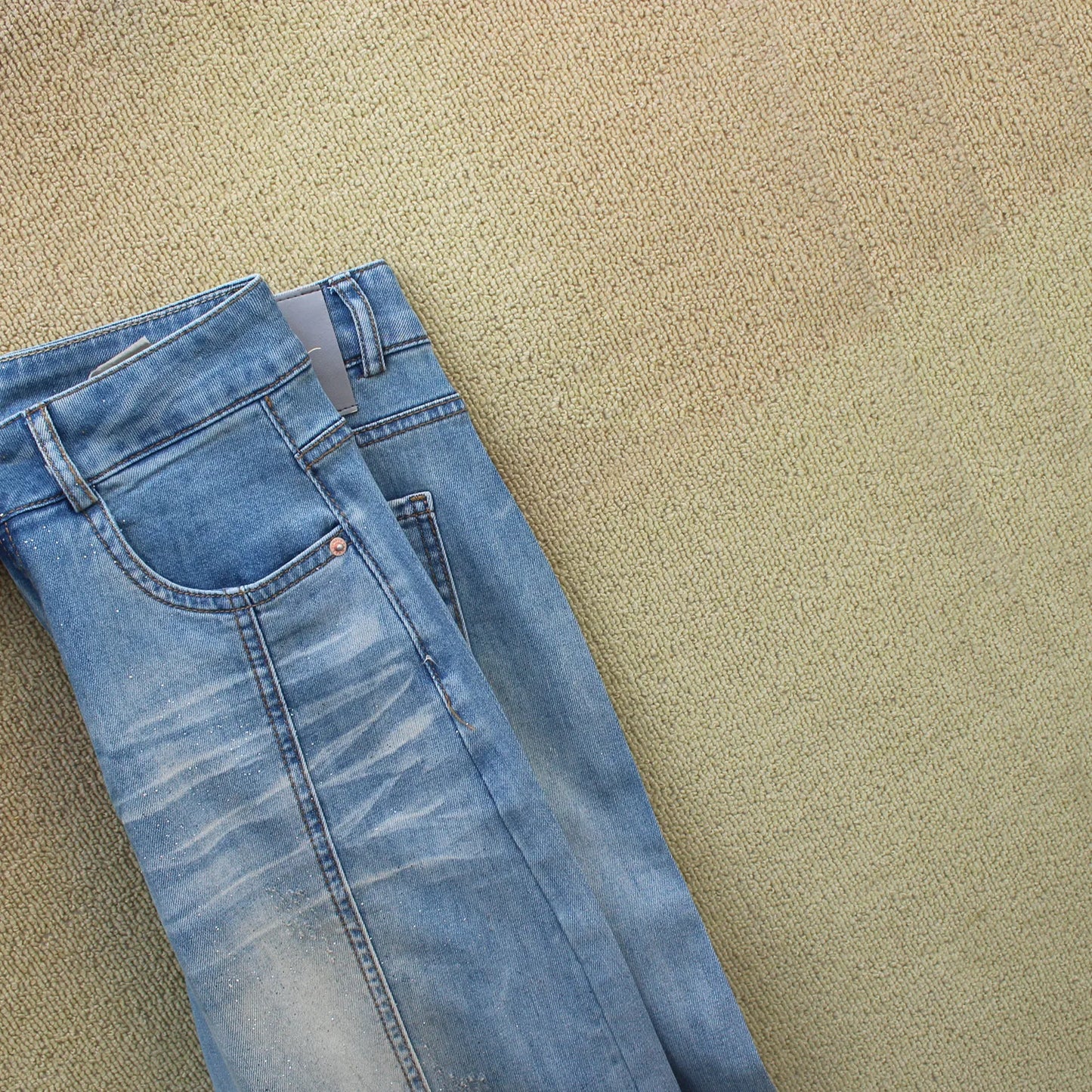 Women's Light Blue Wide Leg Denim Jeans