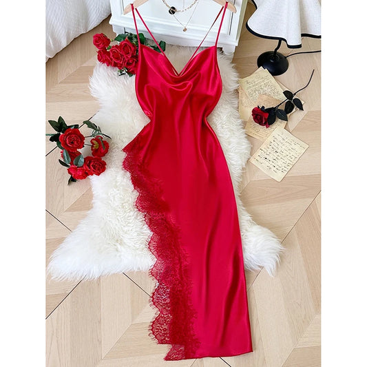 Women's Lace Patchwork Nightgown