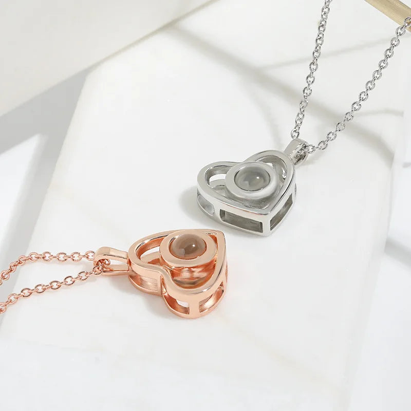 Custom Photo Projection Necklace
