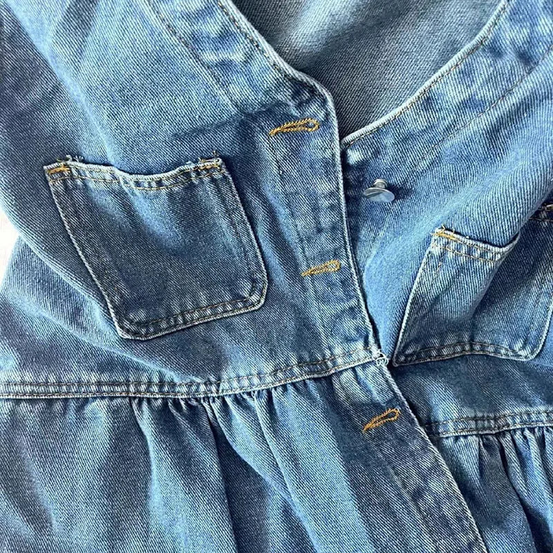 Women's Denim A-Line Mini Dress