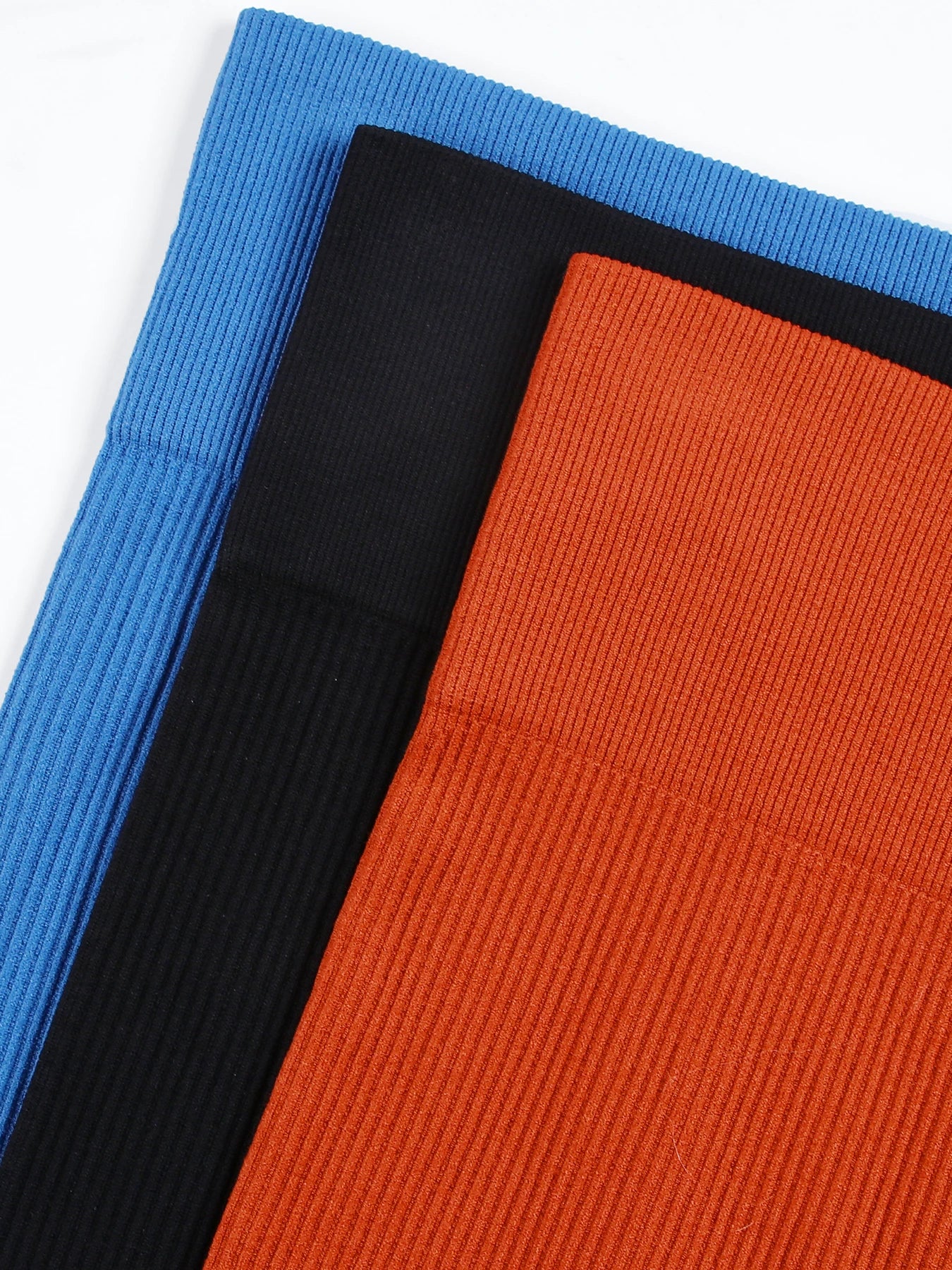 High Waisted Ribbed Seamless Yoga Leggings
