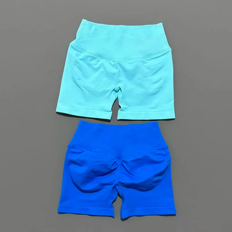 HISTELLO Vision 4.5” Cross Waist Seamless Gym Shorts