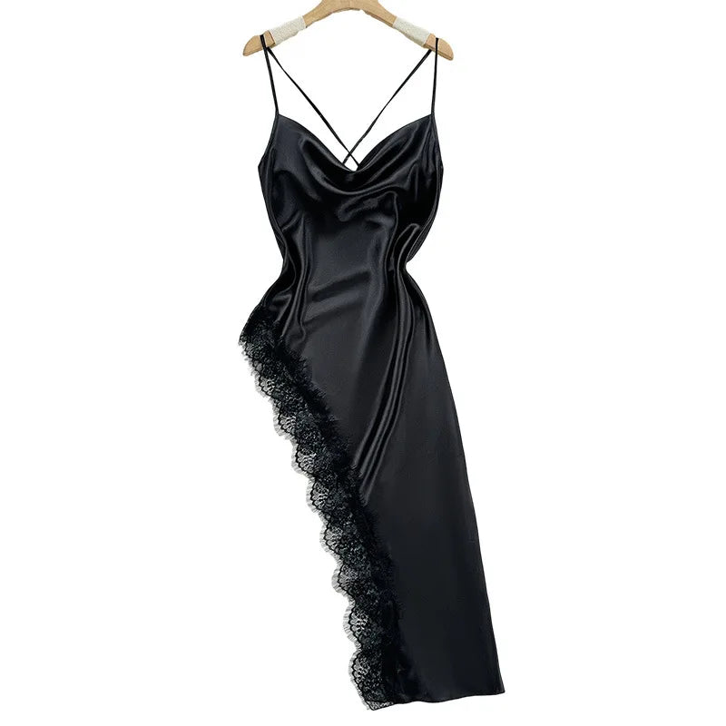 Women's Lace Patchwork Nightgown