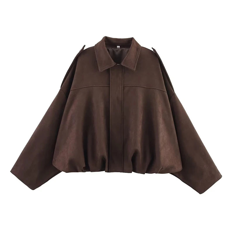 Vintage Oversized Women’s Bomber Jacket